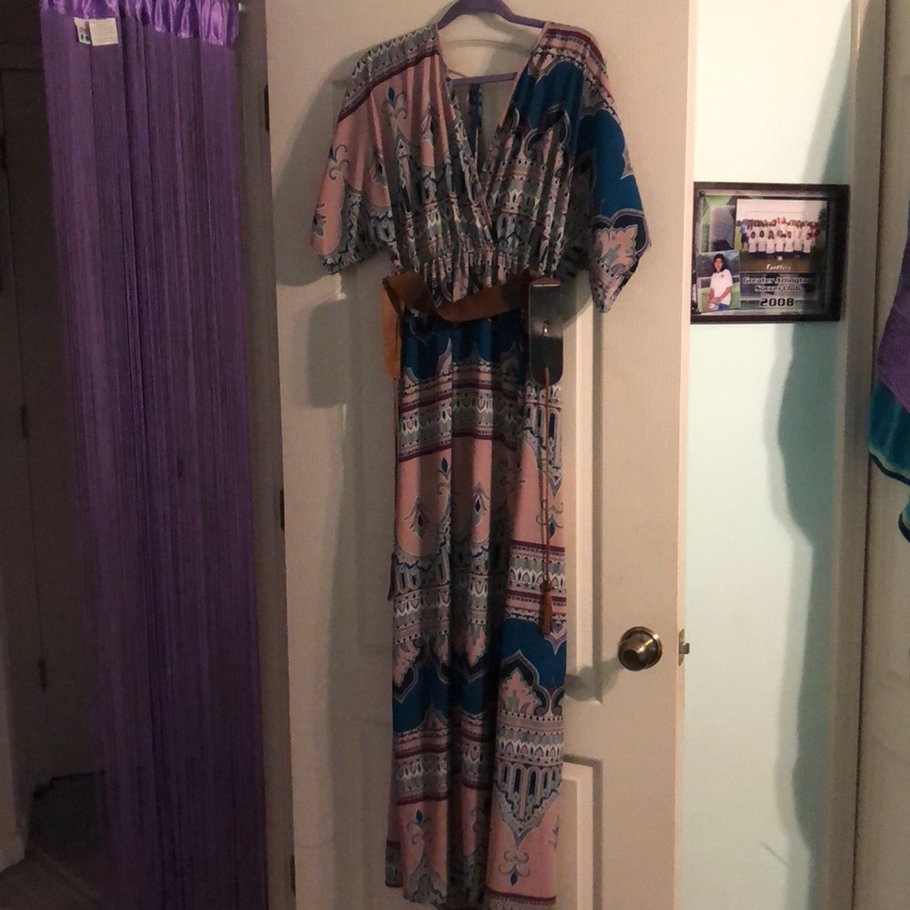 Patterned maxi dress